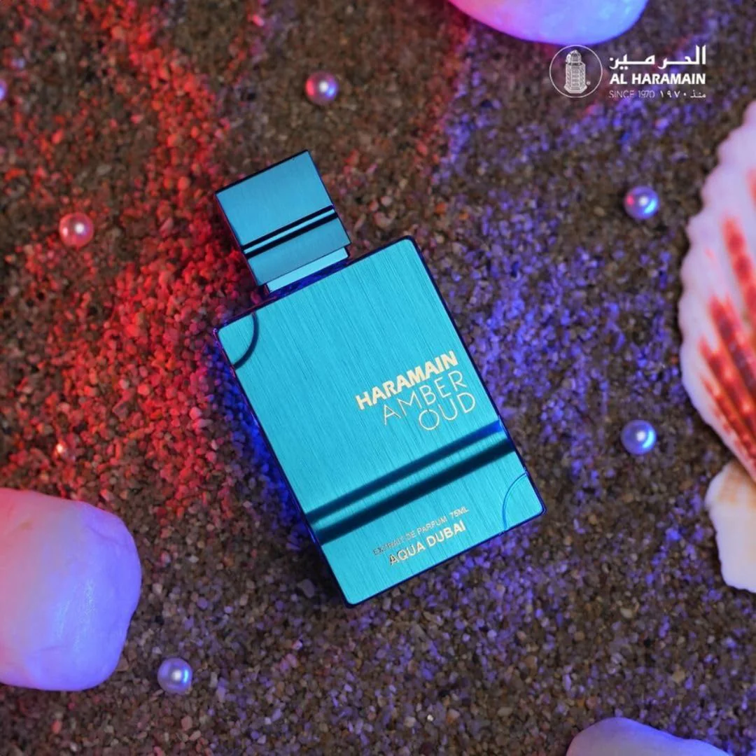 Amber Oud Aqua Dubai Extrait De Parfum Spray 75ML (2.5 OZ) By Al Haramain | A Fusion Of Bergamot, Fruits & Amber Grounded By Musk, Leaving A Exotic Trail. - Image 6