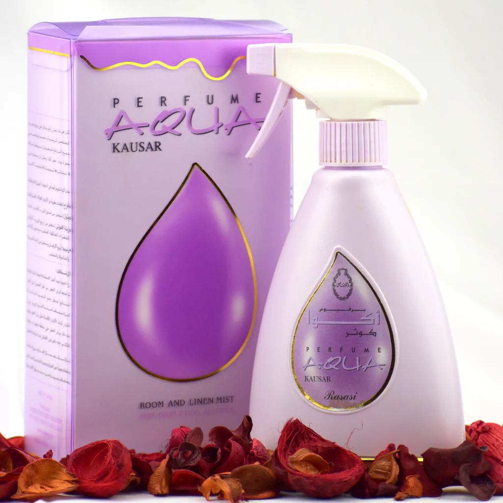 Aqua Kausar Air Freshener-375ml by Rasasi - Image 4