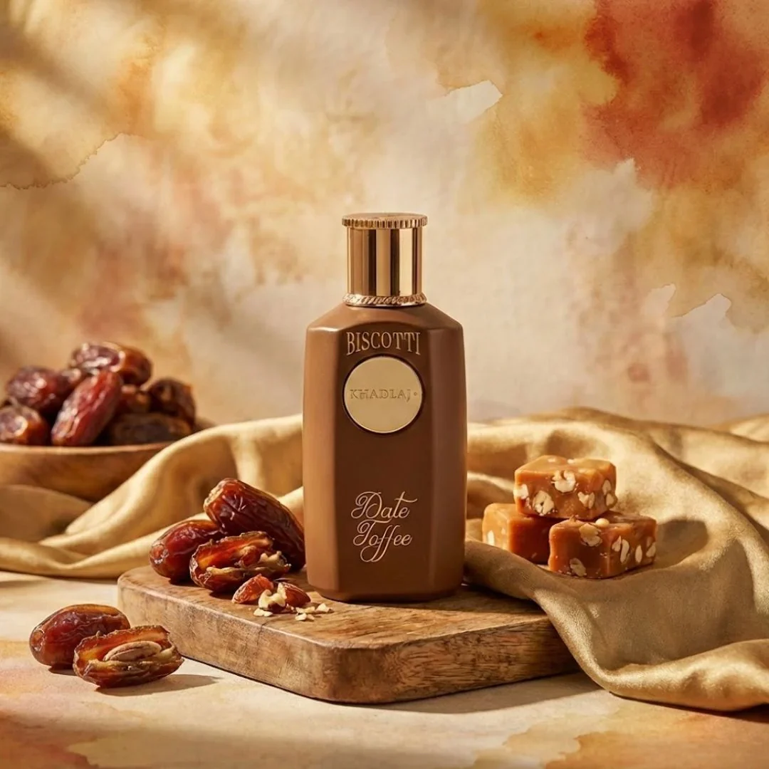 Biscotti Date Toffee Eau de Parfum Spray 100ml (3.4 oz) by Khadlaj Perfumes - Image 5