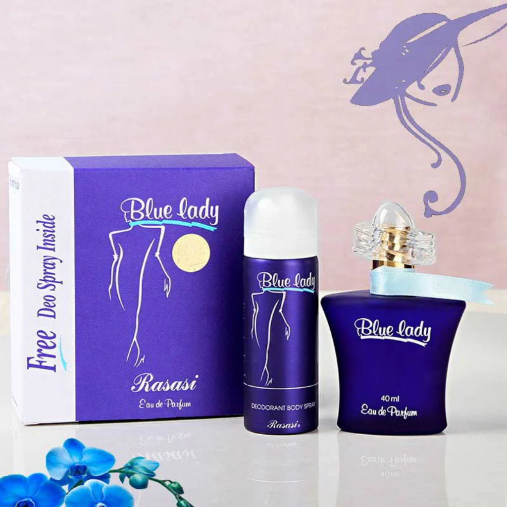 Blue Lady with Deo EDP - 40ML (1.3 oz) by Rasasi - Image 5