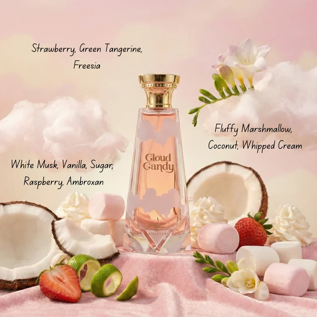 Cloud Candy Eau de Parfum Spray 100ml (3.4 oz) by Khadlaj - Image 4