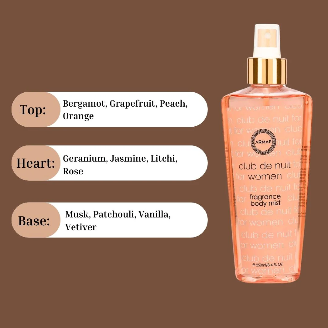 Club De Nuit Women Fragrance Body Mist 250ML (8.4 OZ) By Armaf - Image 3