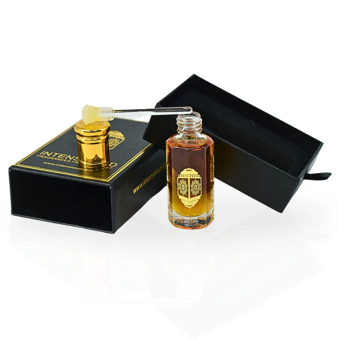 Dark Oud Ispahan Perfume Oil 12ML (0.40 OZ) With Black Gift Box By Intense Oud | A Bold Fusion Of Rose, Saffron & Oud For A Smoky, Opulent Scent. - Image 4