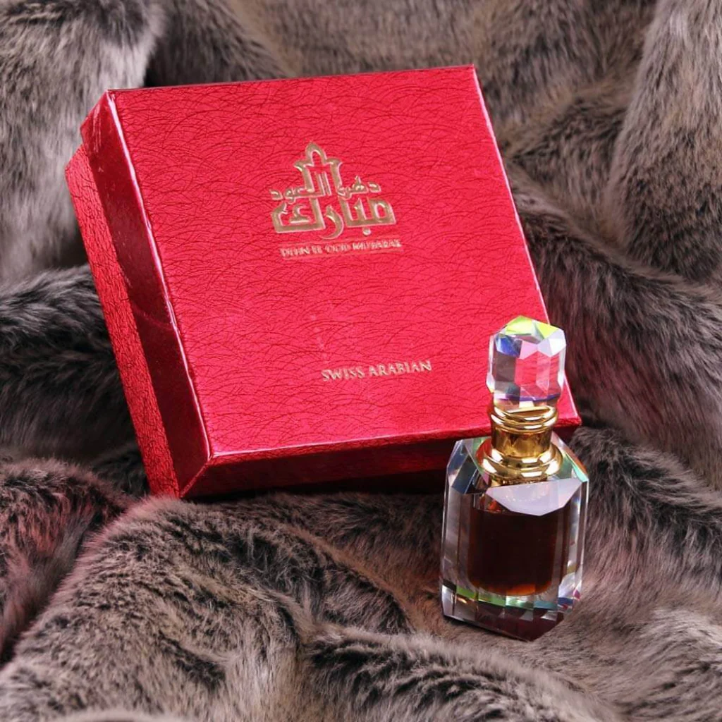 Dehn El Ood Mubarak Perfume Oil - 6 ML (0.2 oz) by Swiss Arabian - Image 6