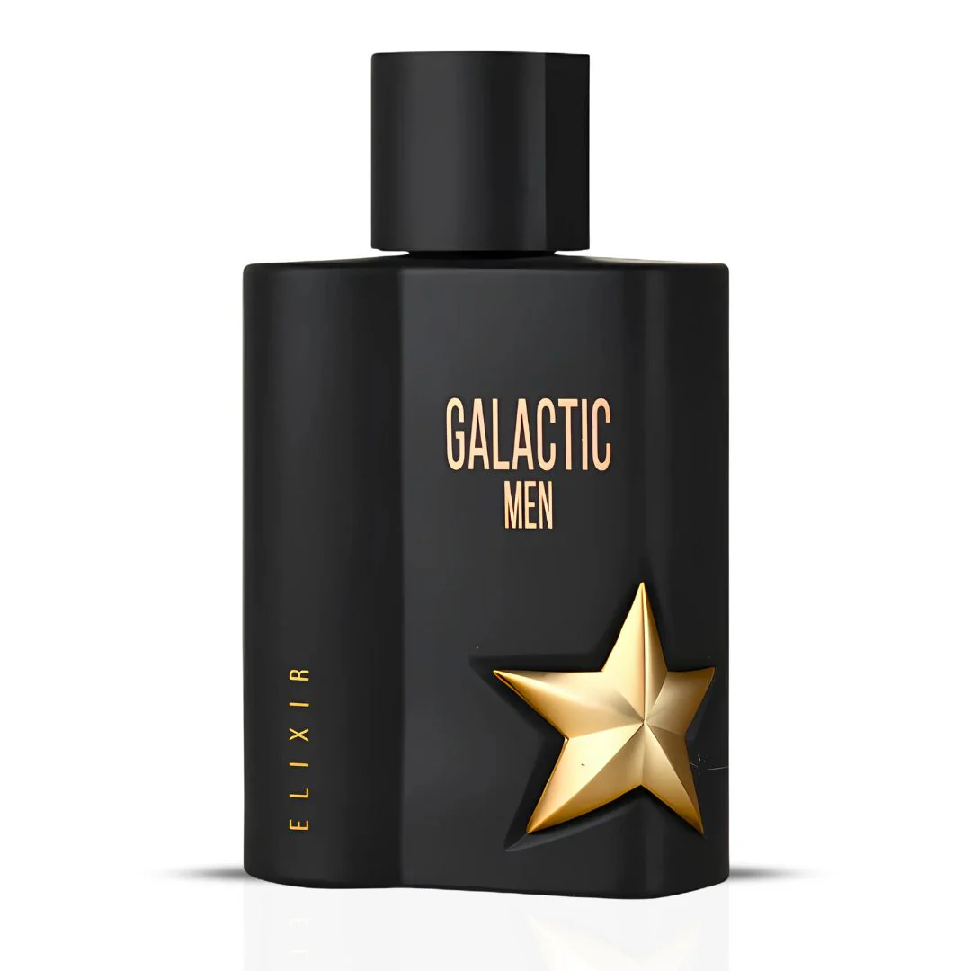 Galactic Men Elixir Eau De Parfum Spray 100ML (3.4 OZ) by Maison Alhambra | A Smoky, Sweet Blend of Tobaco, Honey, and Amber for a Rich, Sensual Finish. - Image 2