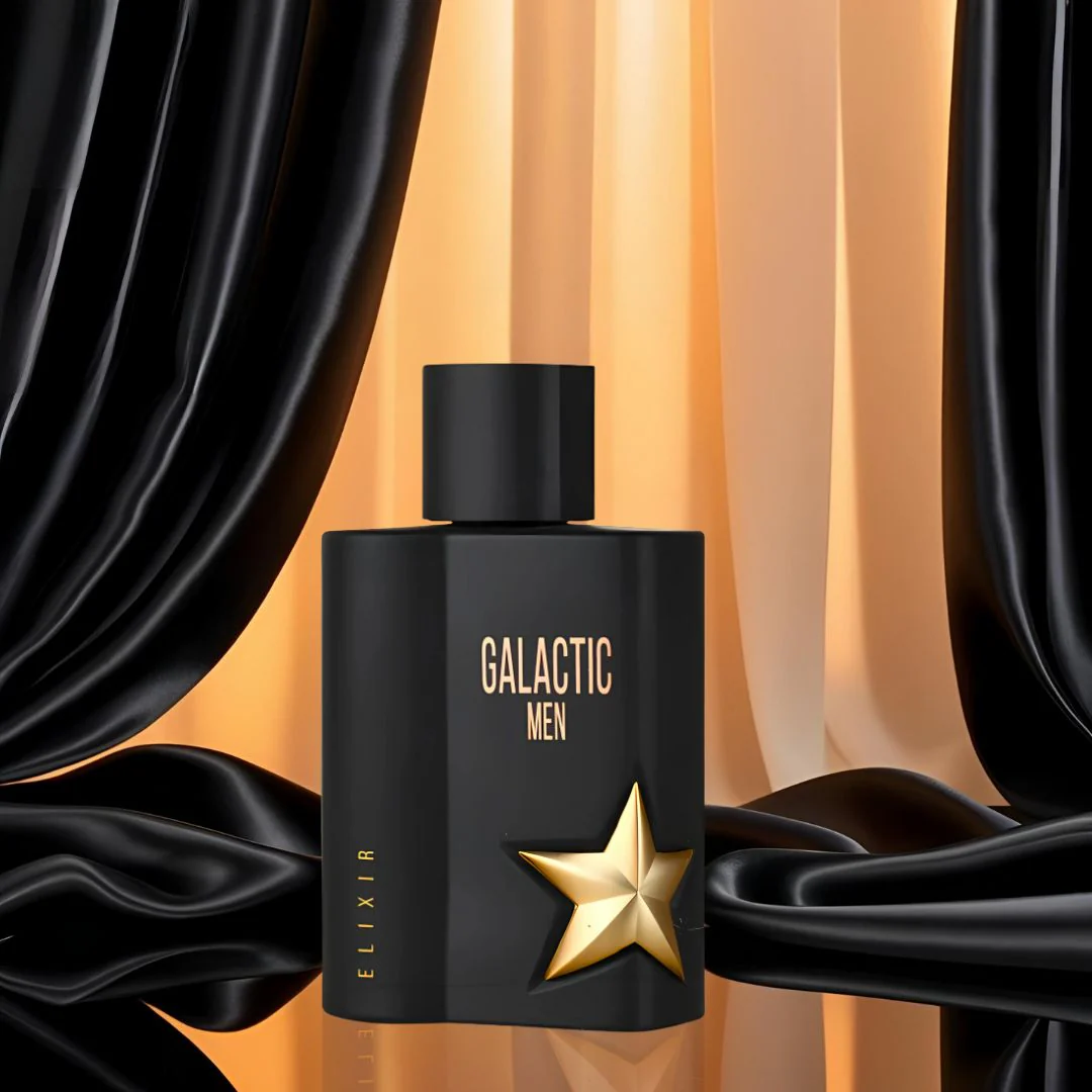 Galactic Men Elixir Eau De Parfum Spray 100ML (3.4 OZ) by Maison Alhambra | A Smoky, Sweet Blend of Tobaco, Honey, and Amber for a Rich, Sensual Finish. - Image 5