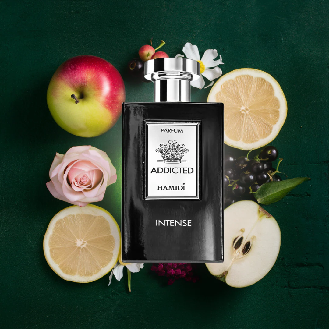 HAMIDI ADDICTED INTENSE EDP Spray 120ML (4 OZ) By Hamidi | A Long Lasting And Vitalizing Fragrance. - Image 4