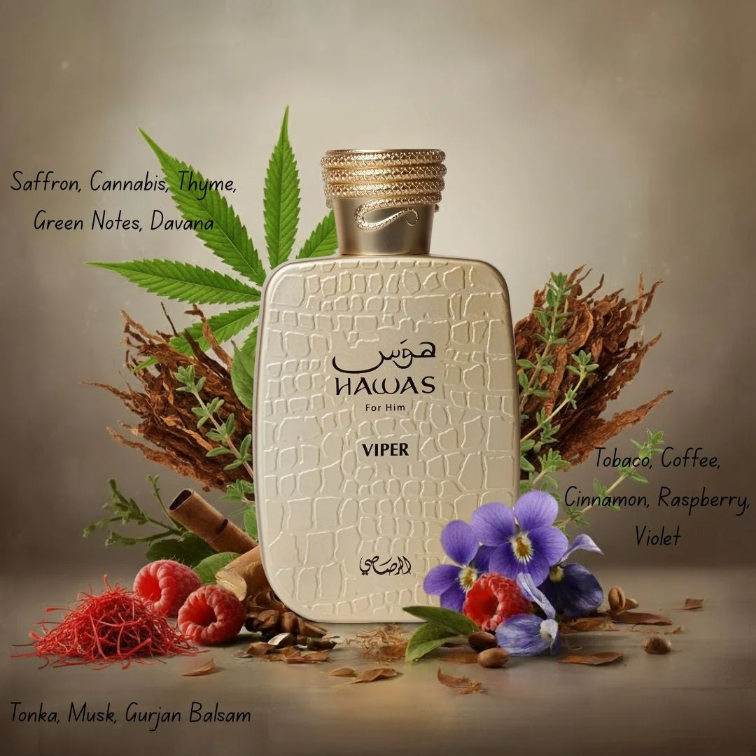 Hawas Viper Eau de Parfum Spray 100ml (3.4 oz) by Rasasi - Image 4