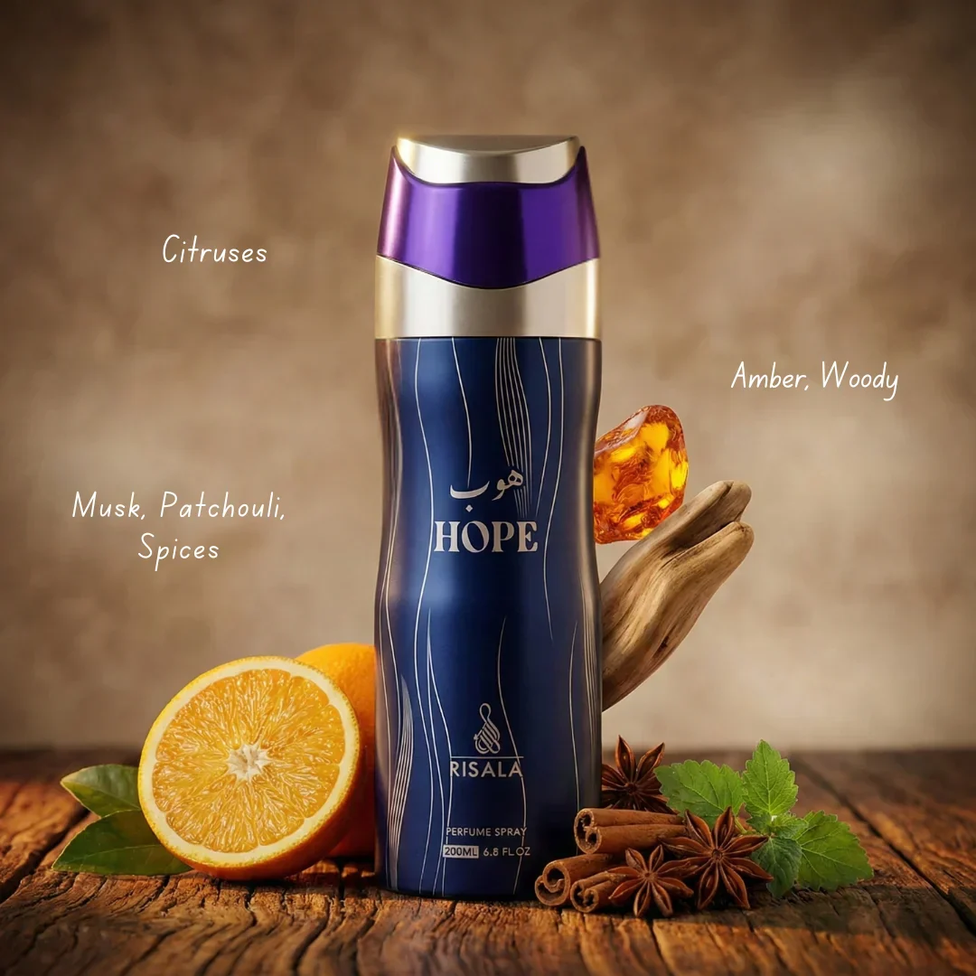 Hope Perfumed Body Spray 200ml (6.8 oz) by Risala - Image 2