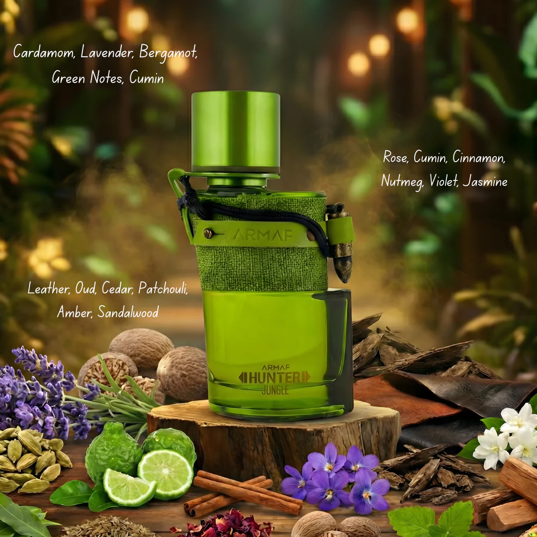 Hunter Jungle Eau de Parfum Spray 100ml (3.4 oz) by Armaf - Image 4