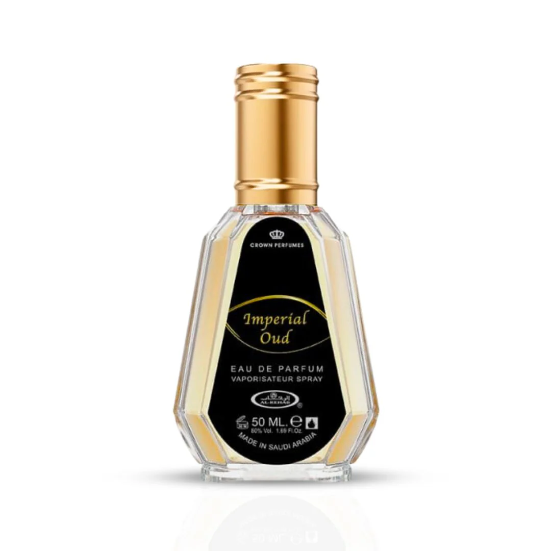 Imperial Oud Eau De Parfum Spray 50ML (1.7 OZ) By Al Rehab | A Rich Blend of Vanilla, Smoky Leather & Oud Softened by Lavender. - Image 2