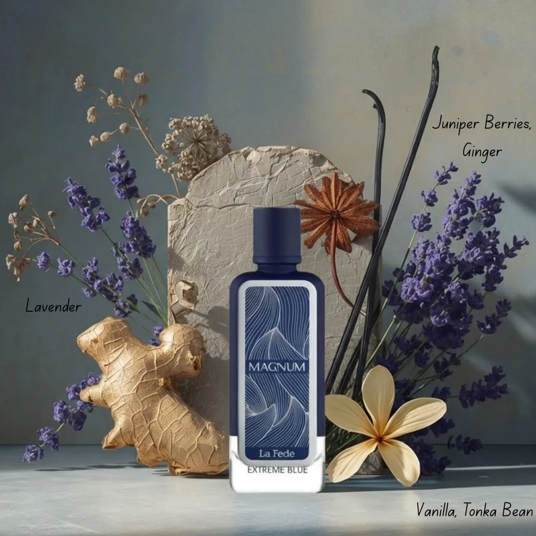 La Fede Magnum Extreme Blue Eau de Parfum Spray 100ml (3.4 oz) by Khadlaj - Image 4