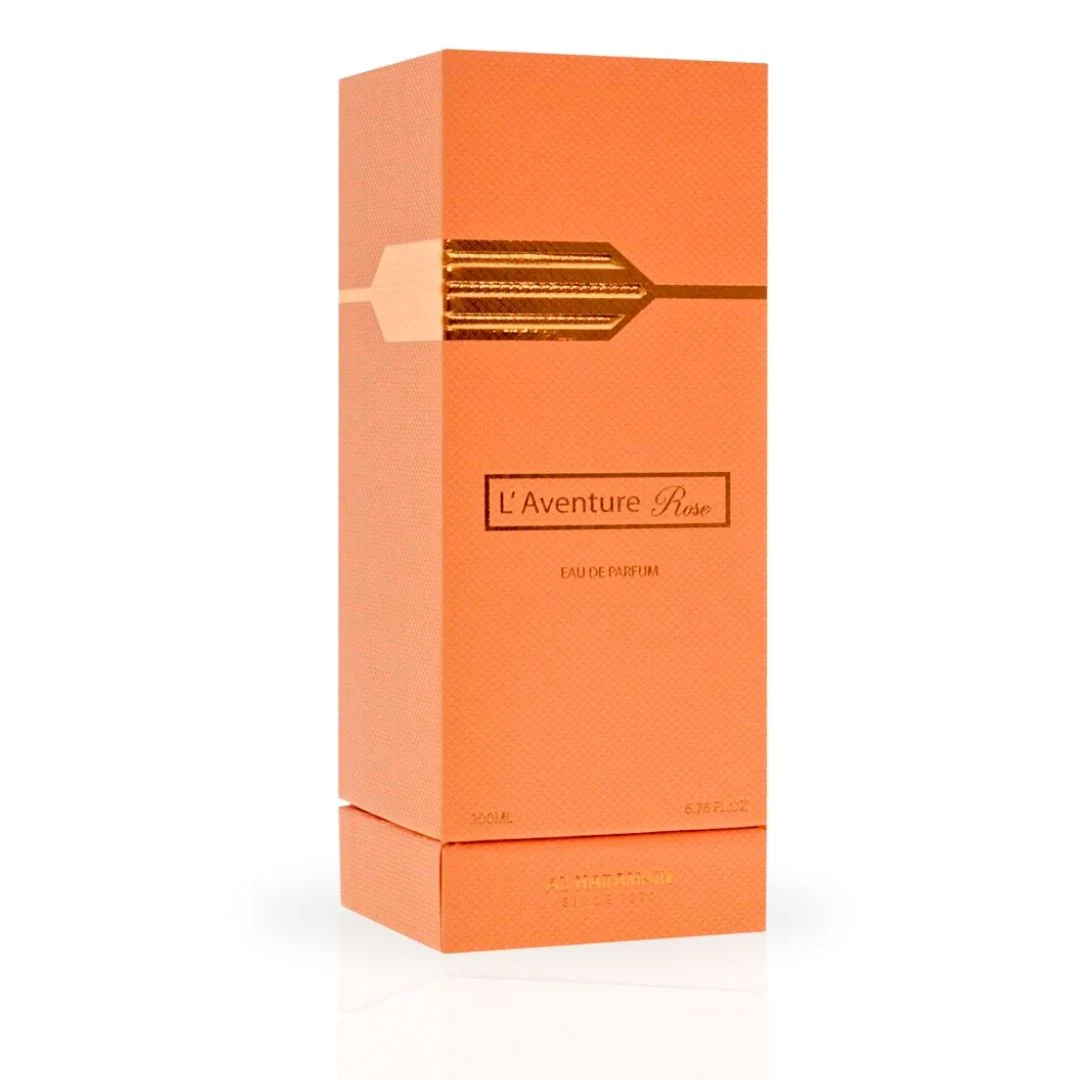 L'Aventure Rose EDP Spray 200ML (6.76 OZ) by Al Haramain | A Long Lasting & Romantic Symphony of Warmth & Freshness. - Image 3