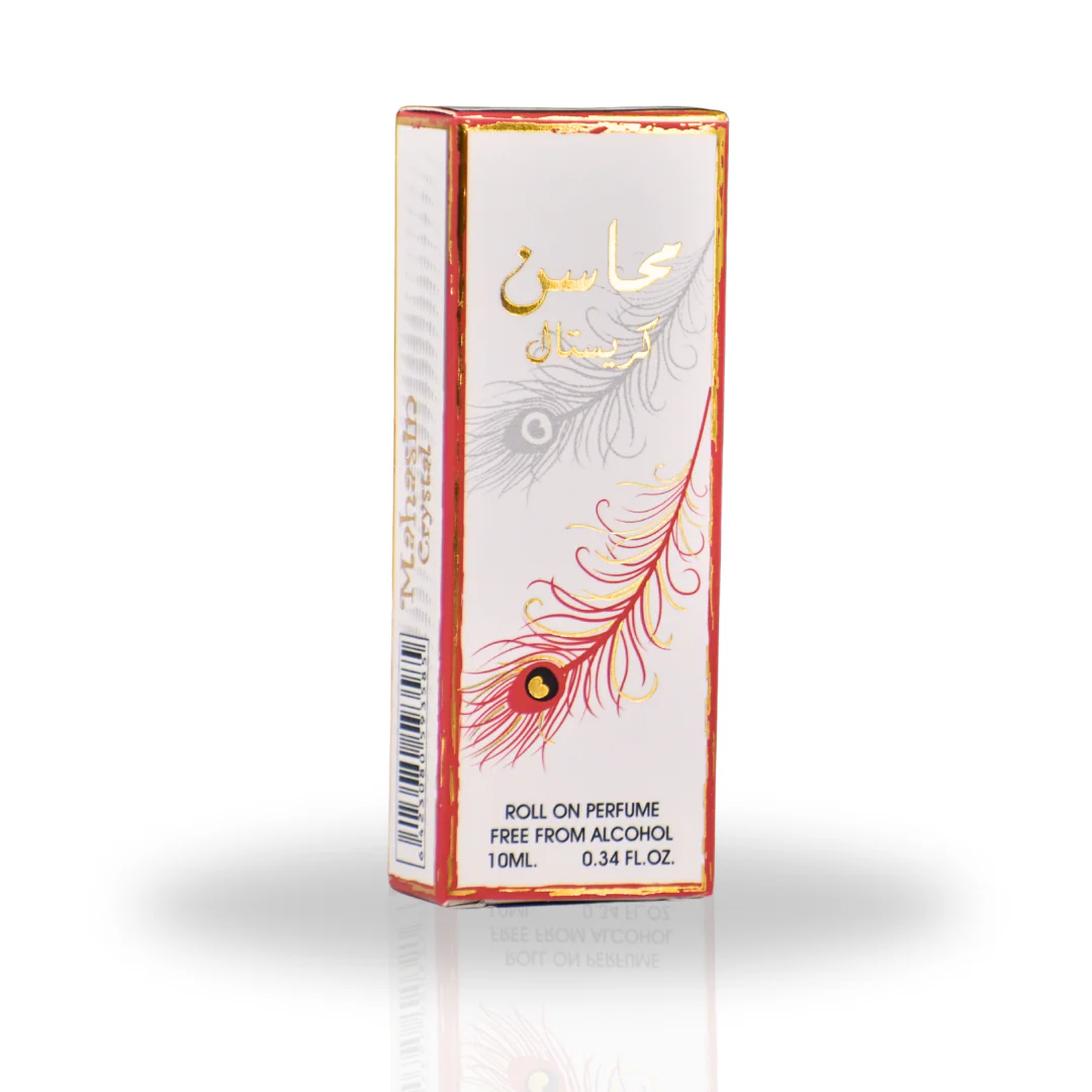 6PC Mahasin Crystal Roll-On Perfume Oil - CPO 10ML (0.34OZ) By Ard Al Zaafaran - Image 2
