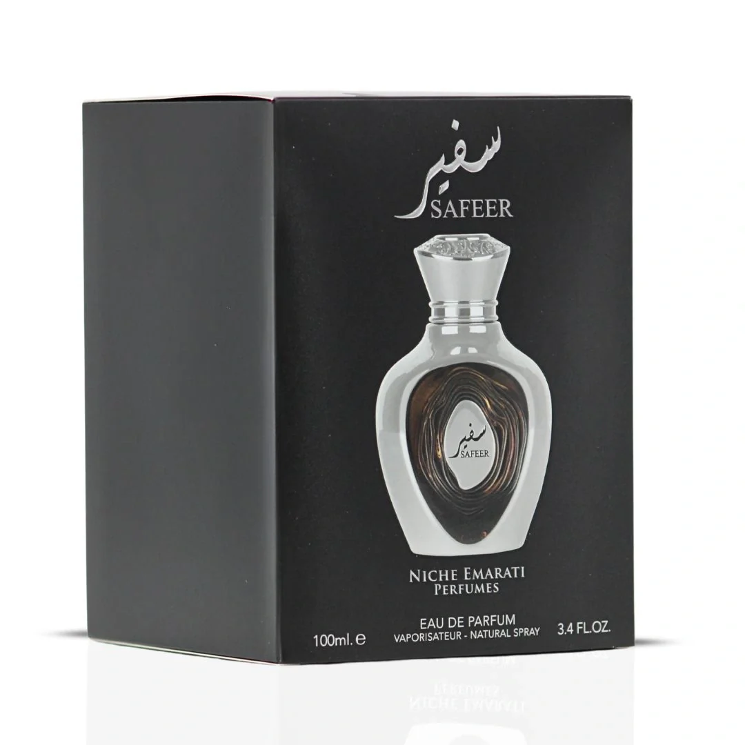 Niche Emarati Safeer Eau De Parfum Spray 100ml (3.4 oz) by Lattafa Pride - Image 3