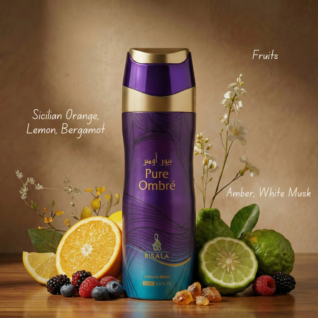 Pure Ombre Perfumed Body Spray 200ml (6.8 oz) by Risala - Image 2