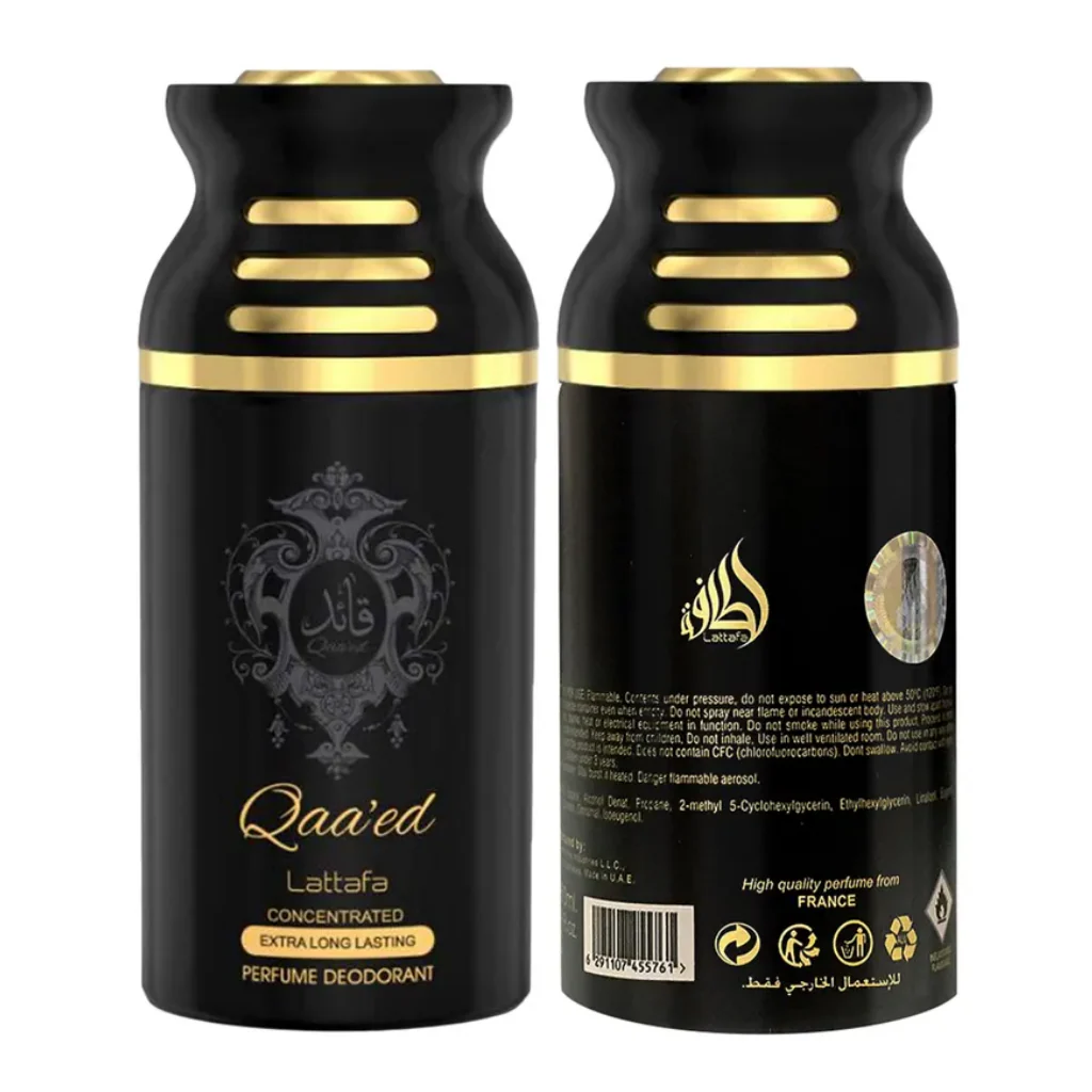 Qaeed Deodorant - 250ML (8.4 oz) by Lattafa - Image 2