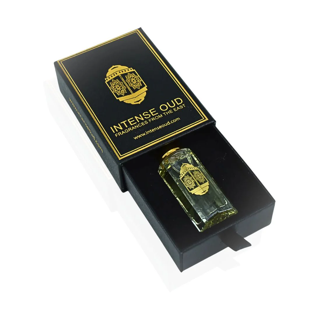 Rose Musk Perfume Oil 12ML (0.40 OZ) With Black Gift Box By Intense Oud | Fresh Rose, Zesty Lemon With A Soft Musk & Sandalwood Finish. - Image 4