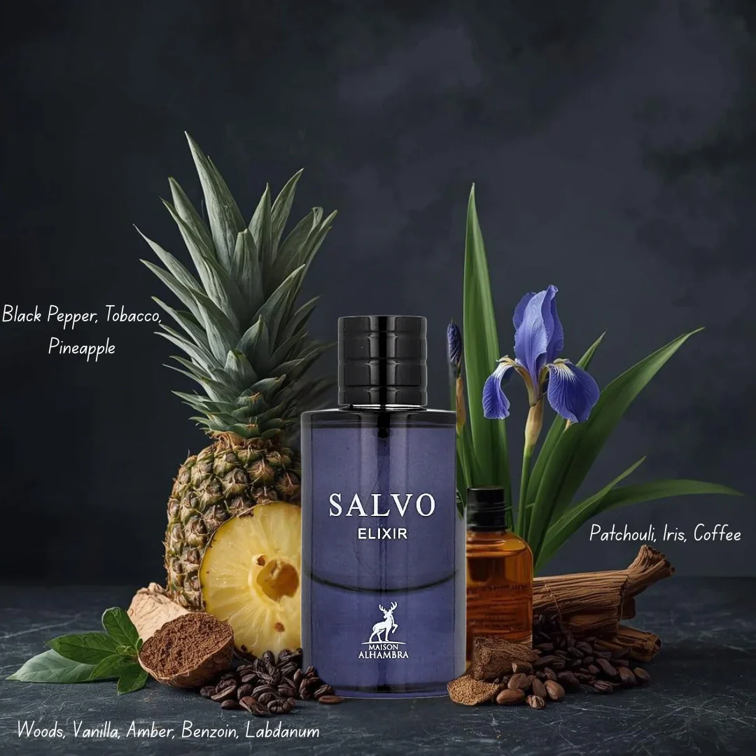 Salvo Elixir Eau de Parfum Spray 60ml (2.02 oz) by Maison Alhambra - Image 4