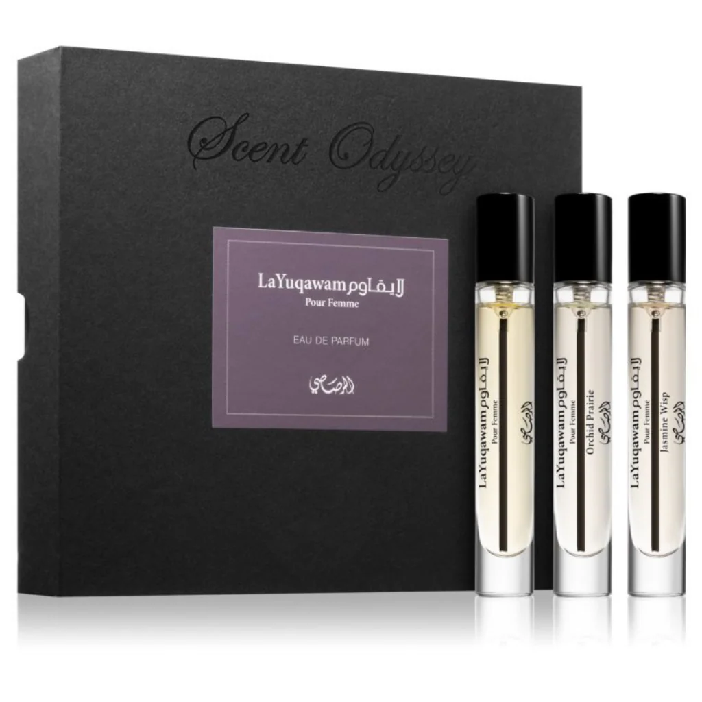 Scent Odyssey La Yuqawam pour Femme - 7.5ML in Set of 3 by Rasasi
