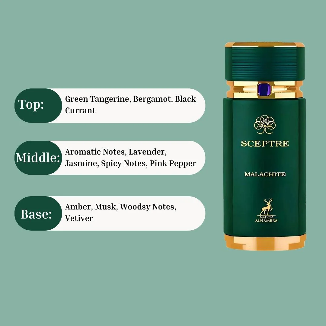 Sceptre Malachite EDP Spray 100ML (3.4Oz) By Maison Alhambra | Long Lasting & Luxurious Fragrance. - Image 4