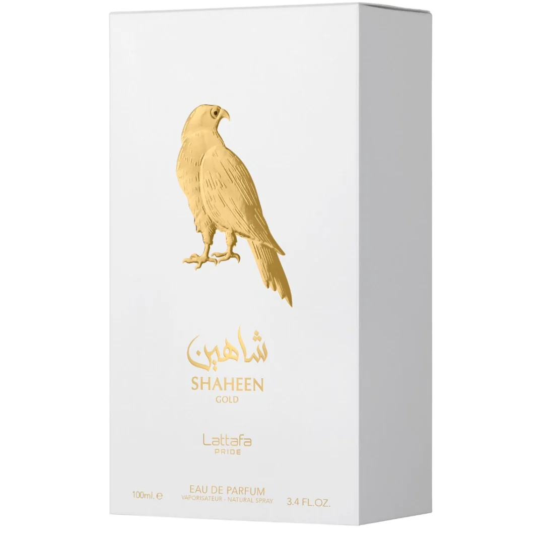 Shaheen Gold EDP - 100mL (3.4 oz) by Lattafa Pride - Image 2