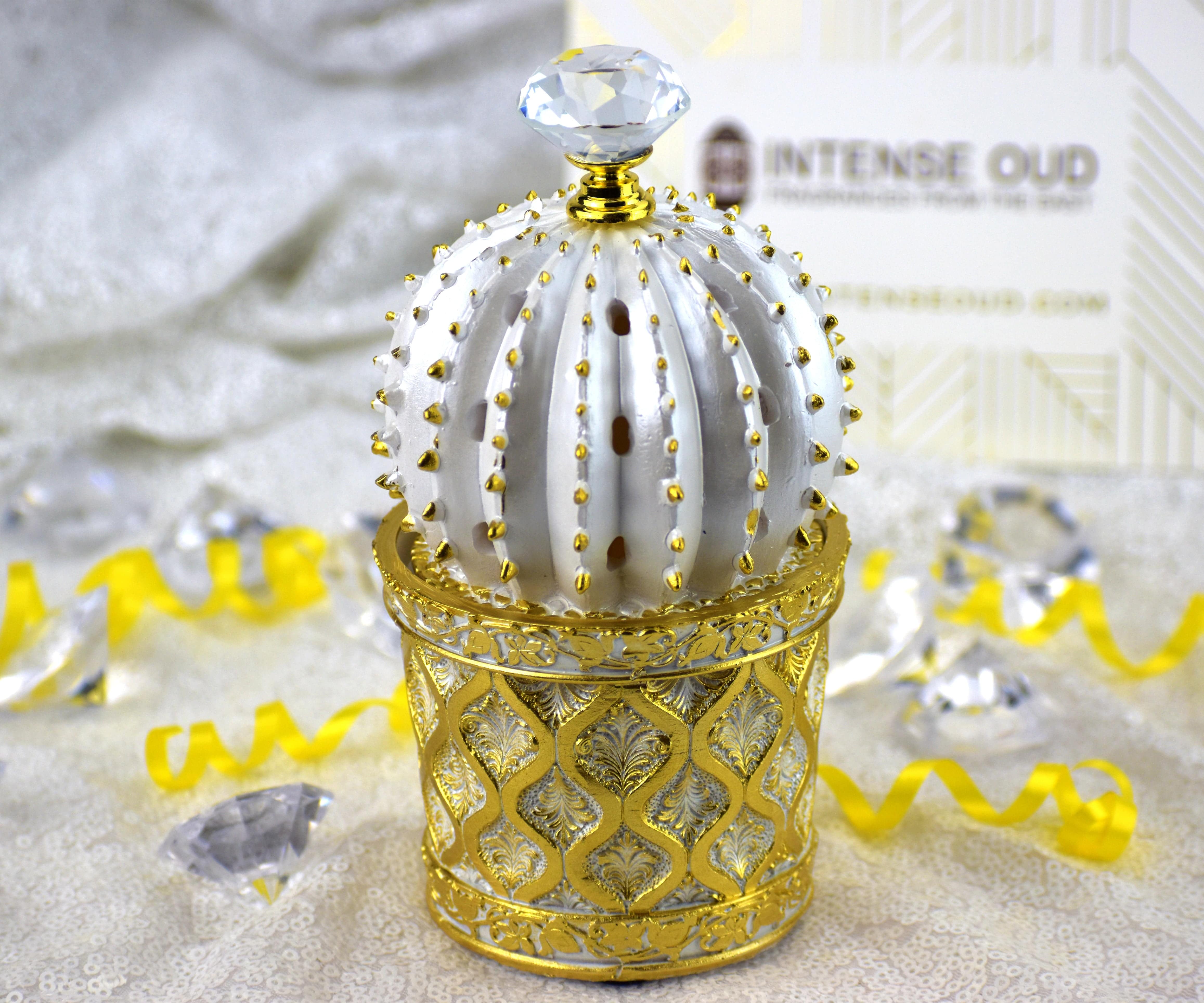 Succulent (Cactus) Style Closed Incense Bakhoor Burner - White - Image 3