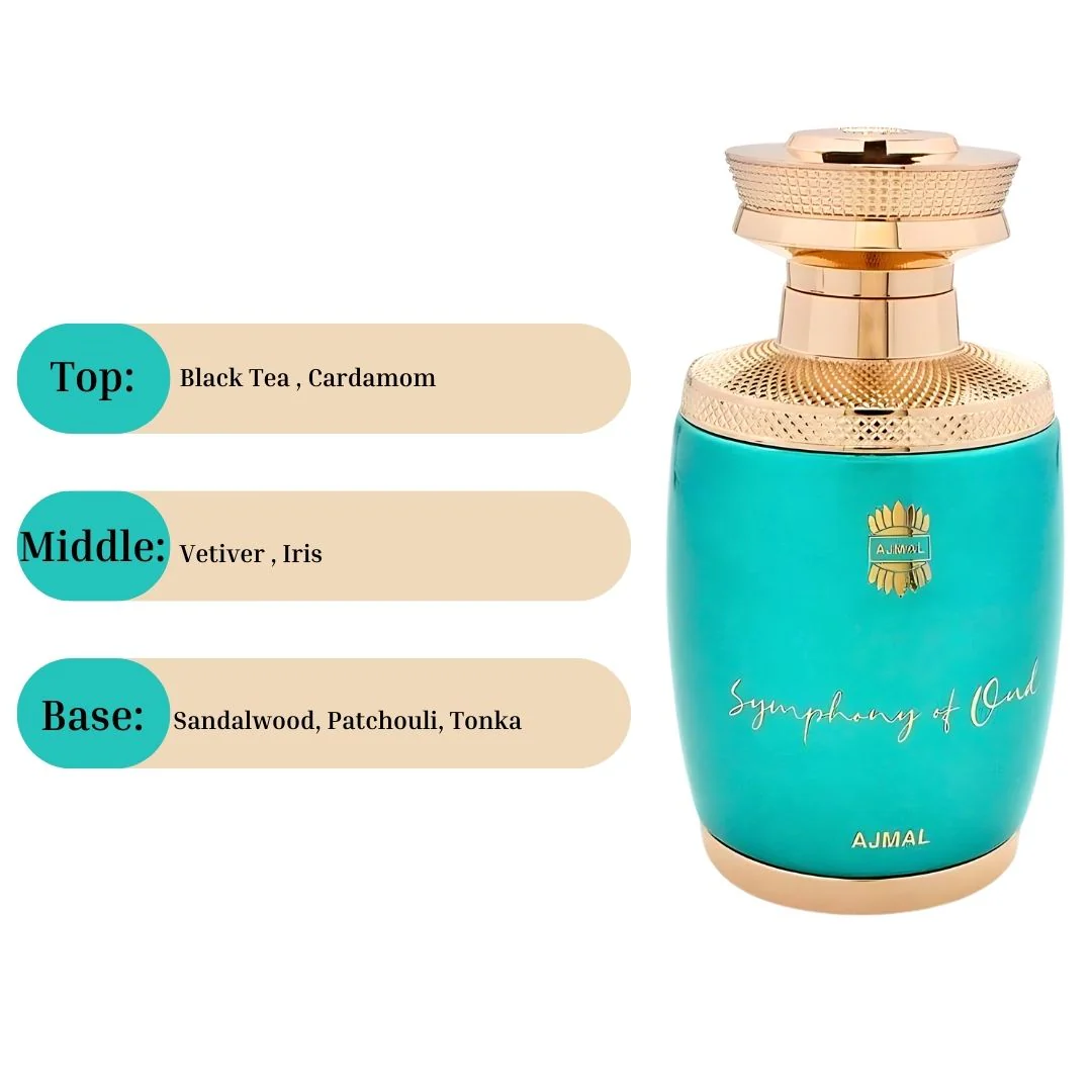 Symphony of Oud EDP Spray 75ML (2.5 OZ) by AJMAL | Long Lasting, Luxurious, Captivating, Divine, Signature Scents. - Image 4