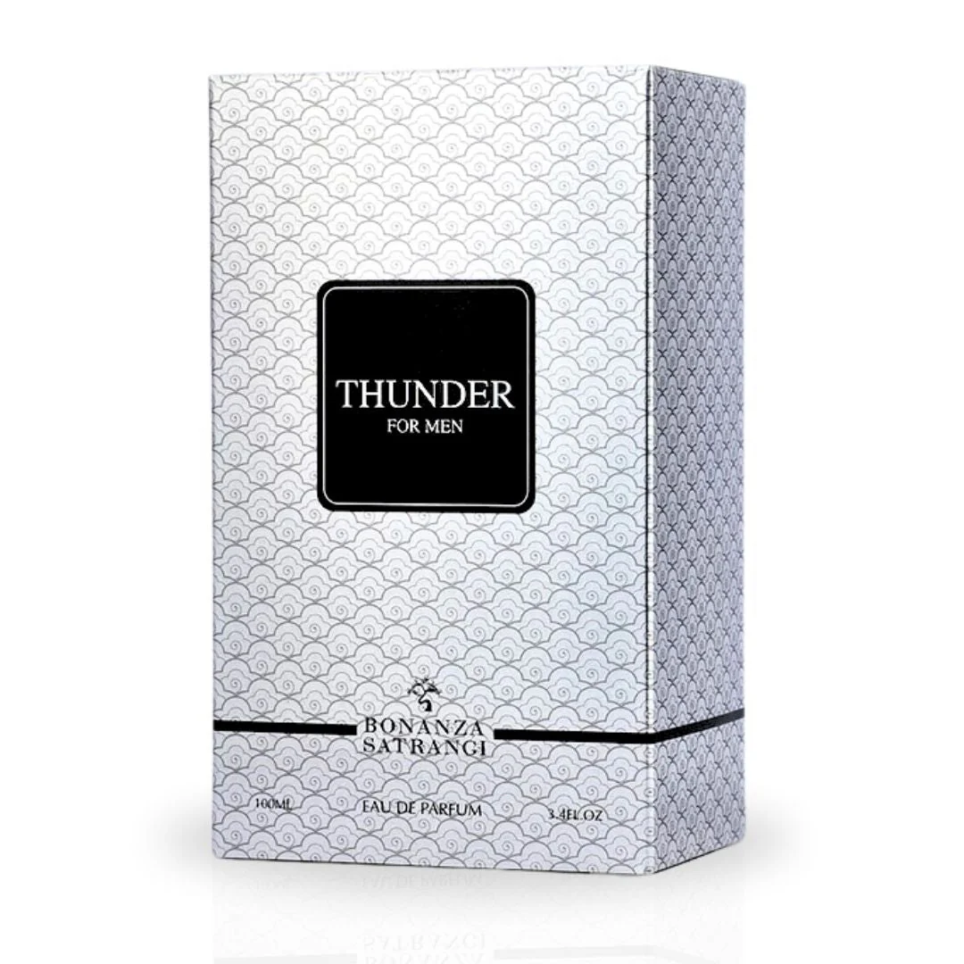 Thunder For Men EDP Spray 100ML (3.4 OZ) by Bonanza Satrangi | Long Lasting, Fresh, Spicy, Warm, Luxurious Fragrances. - Image 3
